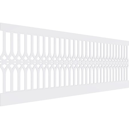 Ekena Millwork 36"H x 94 1/2"W Cedar Park PVC Wainscot Paneling Kit WPK36X94CRP